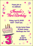 Fun Numbers Birthday Party Invitation