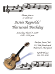 Guitar Birthday Party Invitation