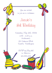 Instruments Birthday Invitation