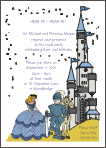 Knight / Princess 1 Birthday Party Invitation