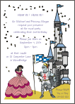 Knight / Princess 2 Birthday Party Invitation