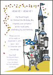 Knight 2 Birthday Party Invitation