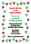 Ladybugs and Frogs Party Invitation