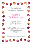 Ladybugs 1 Birthday Party Invitation