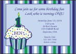 Little Cupcake First Birthday Invitation