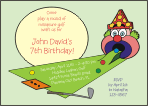 Miniature Golf Birthday Invitation
