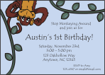 Monkeys 2 Birthday Invitation