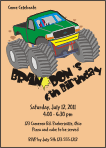Monster Truck Invitation