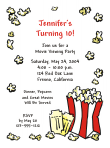 Movie and Sleepover Birthday Party Invitation