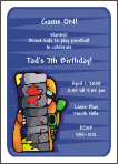 Paintball 2 Birthday Invitation