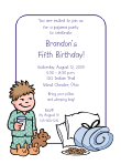 Pajama Party Birthday Party Invitation