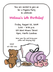 Pajama Party Birthday Party Invitation