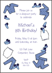 Pajamas Party Birthday Party Invitation