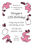 Pajamas Party Birthday Party Invitation