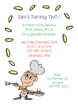 Pancakes with Dad Cooking Breakfast Birthday Invitation