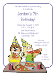 Pizza Party Birthday Party Invitation