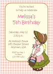 Prairie Girl Birthday Invitation