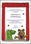 Puppets 2nd Birthday Party Invitation