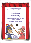 Puppet Show Birthday Invitation