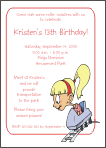 Roller Coaster Birthday Party Invitation