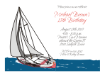 Sailboat Birthday Party Invitation