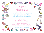Salon & Makeup Birthday Party Invitation