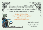 Scary Witch Halloween Birthday Party Invitation