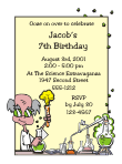 Scientist Birthday Party Invitation