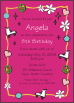Skate Peace Love 1 Birthday Invitation