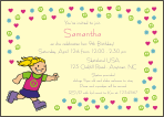 Skate Peace Love 2 Birthday Invitation