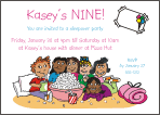 Movie and Sleepover Birthday Party Invitation