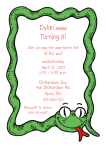 Snake Birthday Invitations