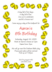 Softballs Birthday Party Invitation