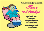 Spa Day 2 Birthday Invitation