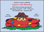 Spy Mystery Pool Birthday Party Invitation