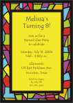 Stained Glass Birthday Invitation