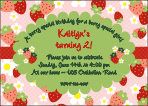Strawberries 4 Invitations