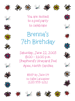 Summer Bugs & Flowers Birthday Invitation