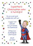 superhero birthday invitation