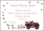 Towtruck Birthday Party Invitation