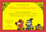 Halloween Birthday Party Invitation