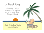 Beach Scene Invitations