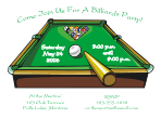 Billiards &amp; Pool Invitations