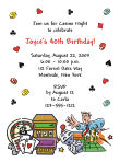 Casino Party Invitation