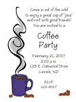 Coffee Party Invitation