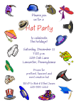 Hat Party Invitation