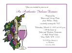Italian Dinner and Wine Party Invitation