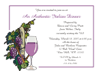 Italian Dinner and Wine Invitations