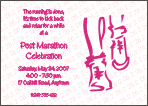 Post Marathon Party Invitation