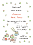 Sushi Party Invitation